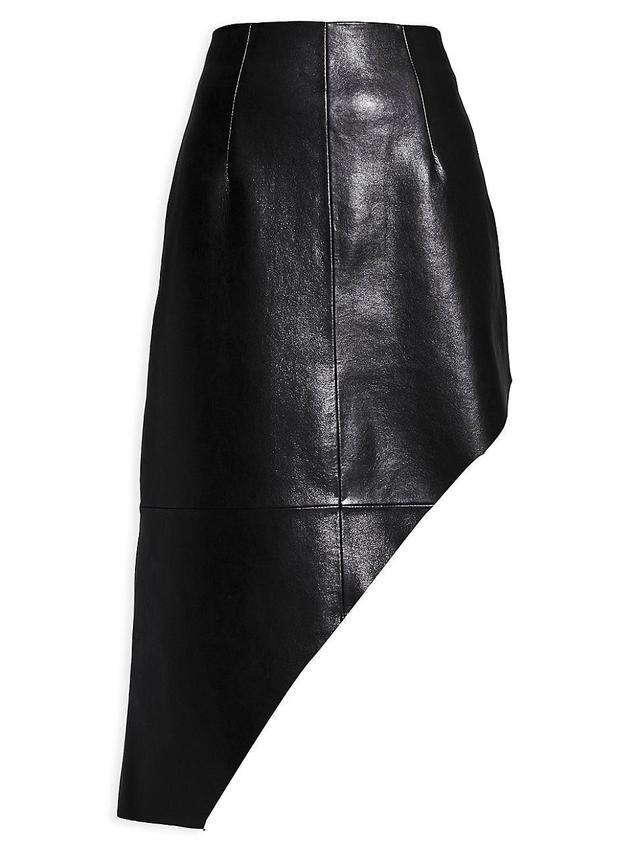 Womens Fallon Recycled Leather Skirt Product Image