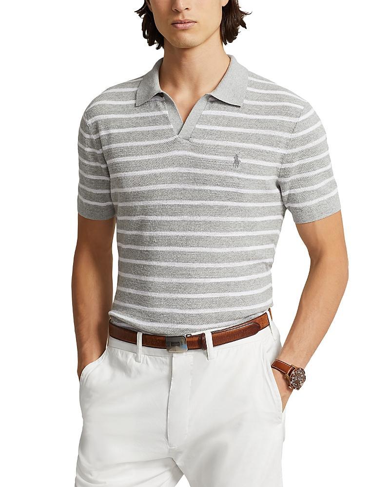 Polo Ralph Lauren Textured Open Placket Polo Sweater Product Image