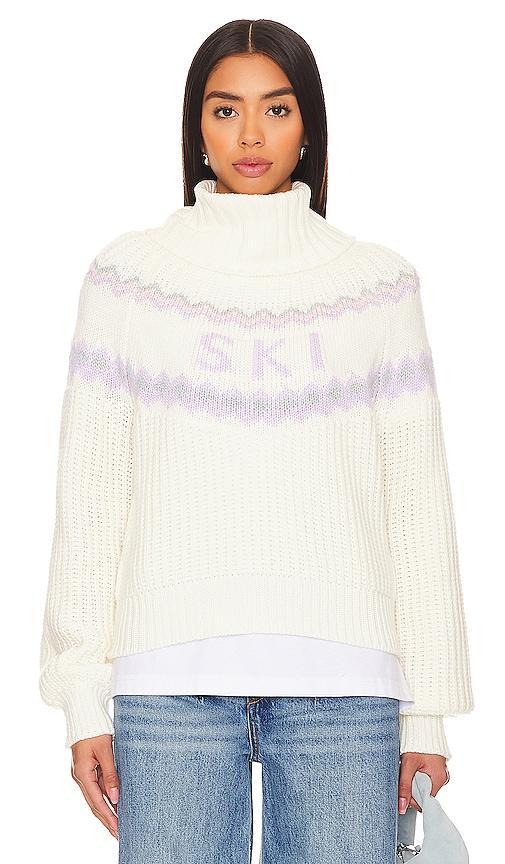 Lovers and Friends Kaley Ski Sweater in Blue And Ivory Multi Product Image