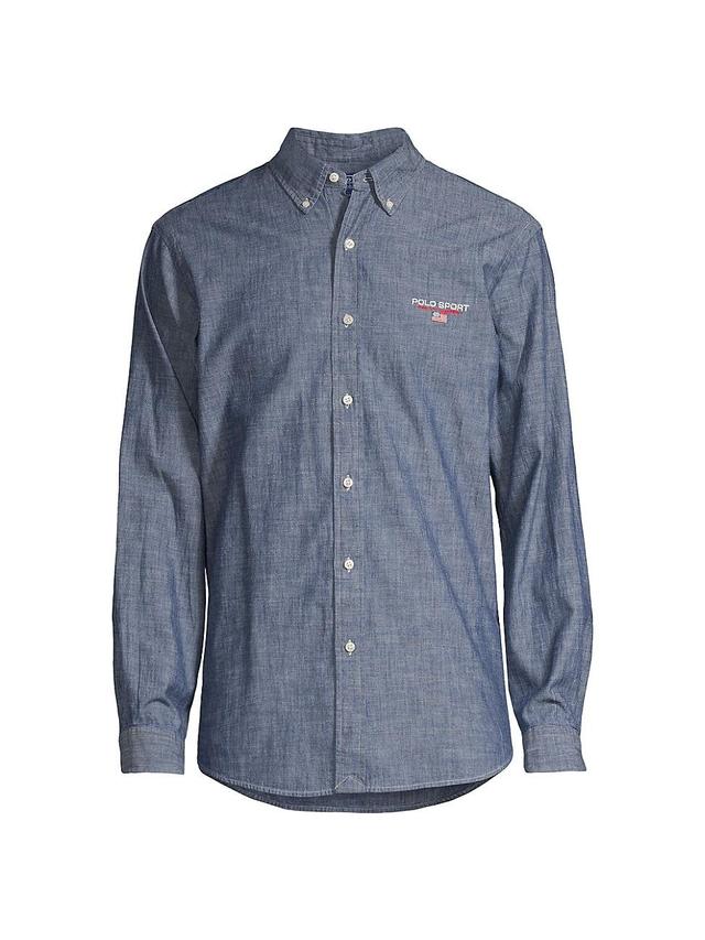 Mens Chambray Button-Down Shirt Product Image