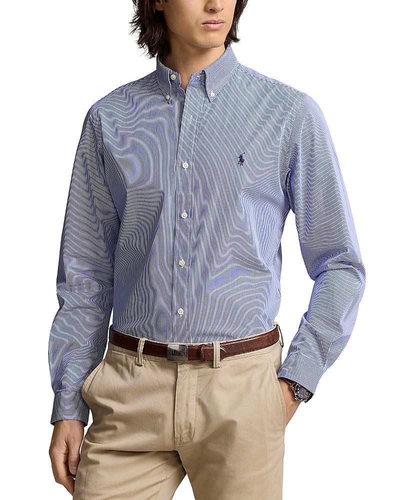 Polo Ralph Lauren Slim Fit Long Sleeve Poplin Button Down Shirt Product Image