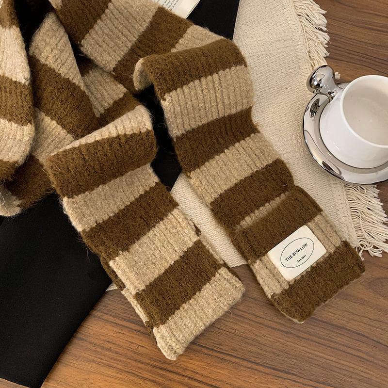 Striped Knit Scarf product image