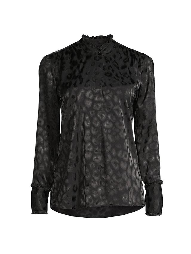 Womens Trinity Leopard Jacquard Shirt Product Image