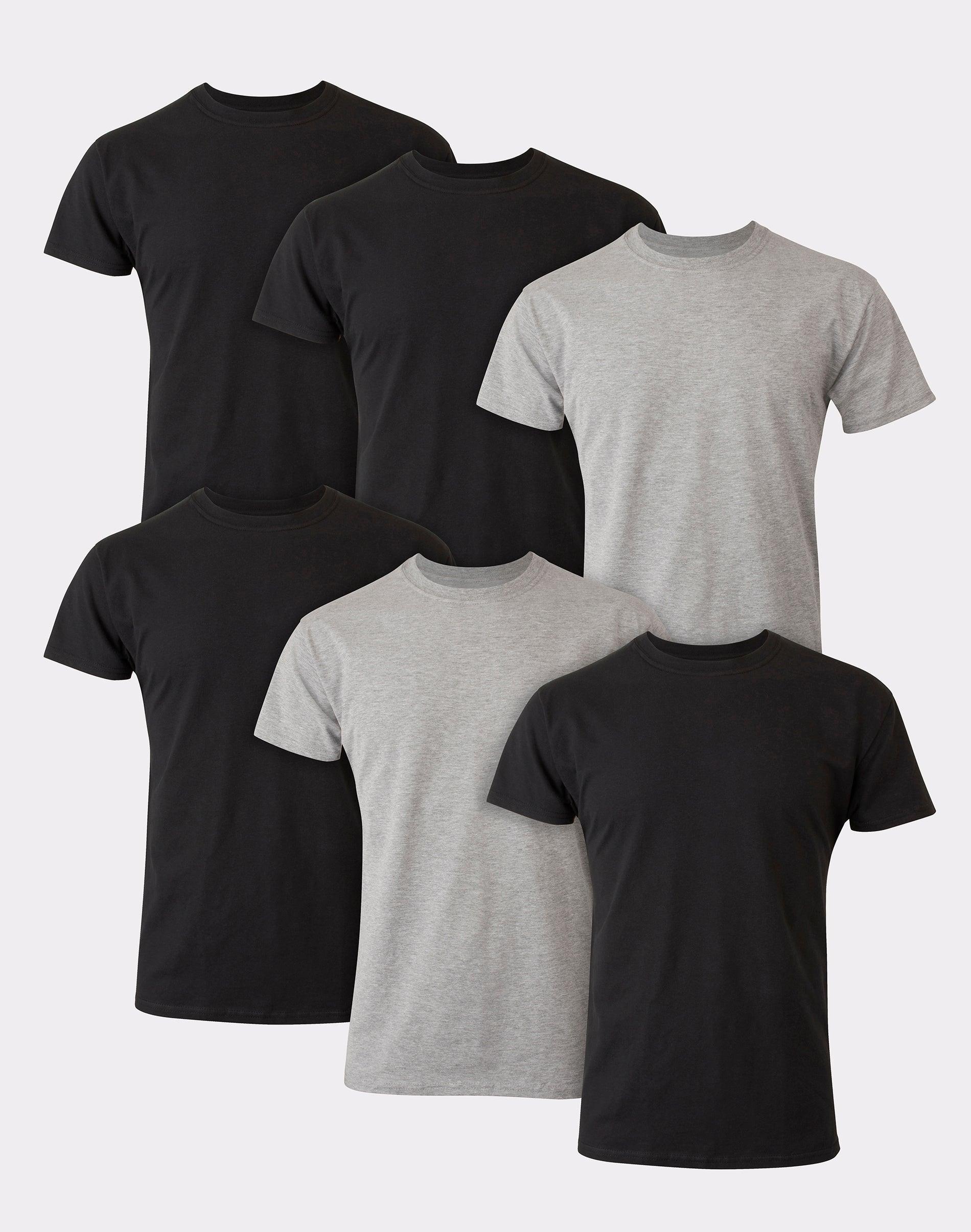 Mens Hanes Ultimate 6-pack ComfortSoft Crew Tees Product Image