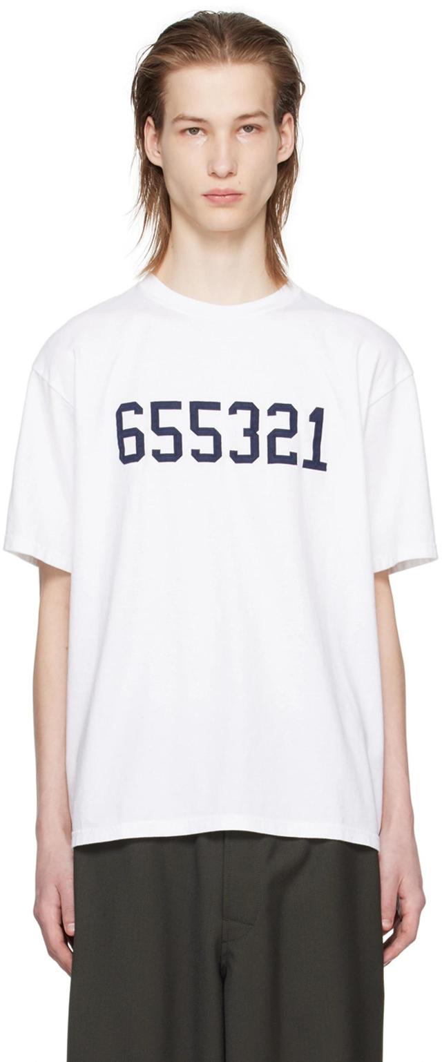 UNDERCOVER White Embroidered T-shirt Product Image