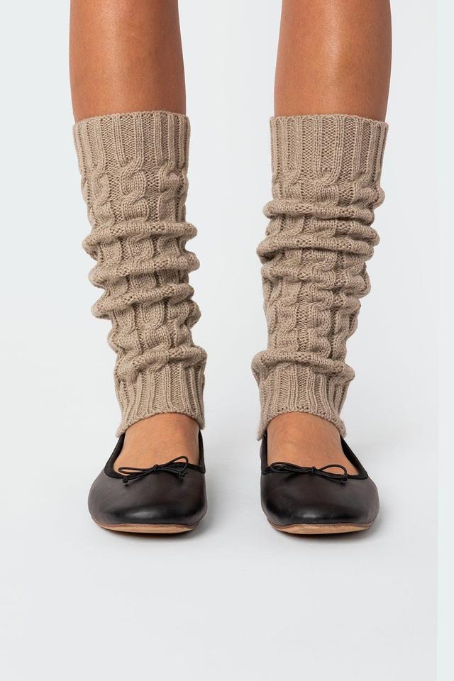 Cable Knit Leg Warmers Product Image