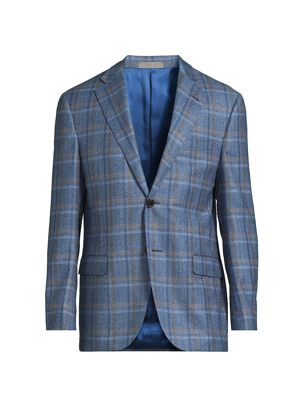 Mens Academy Plaid Wool Jacket Product Image