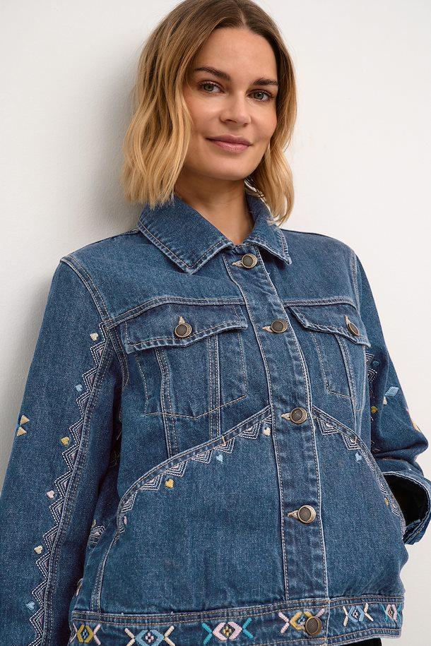 CUbonella Denim jacket with embroidery Product Image