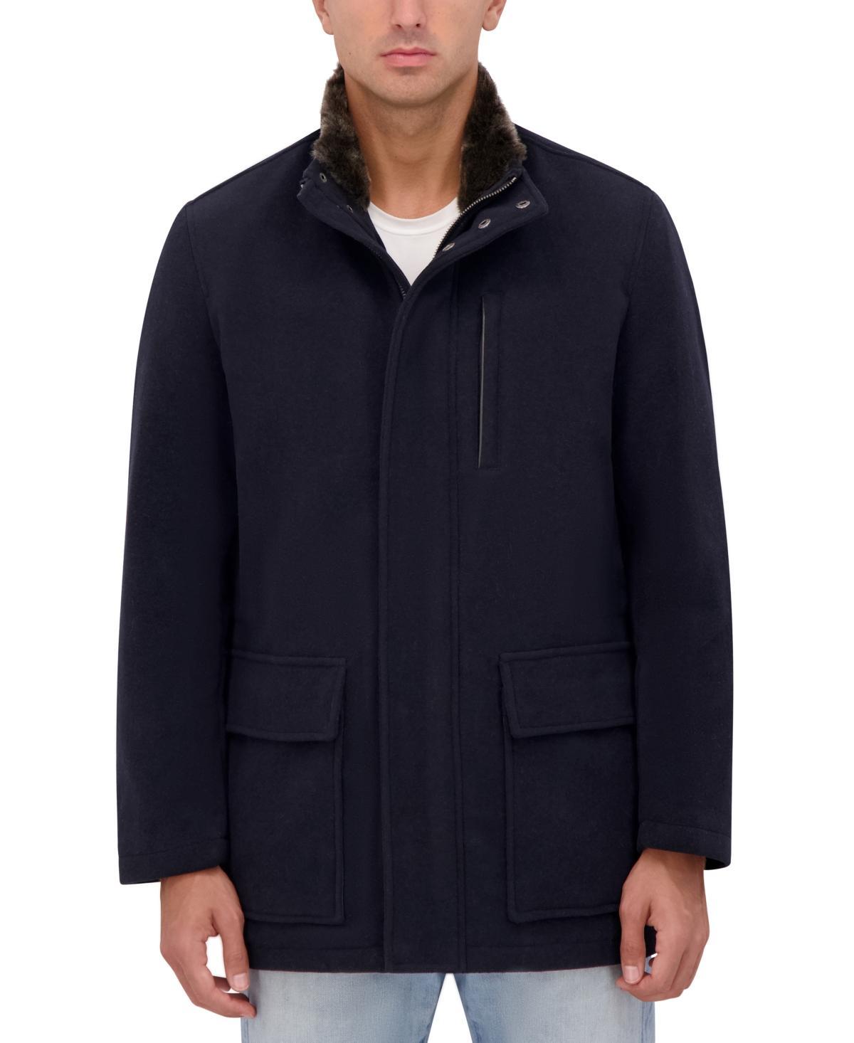 Cole Haan Mens Wool Plush Car Coat Product Image