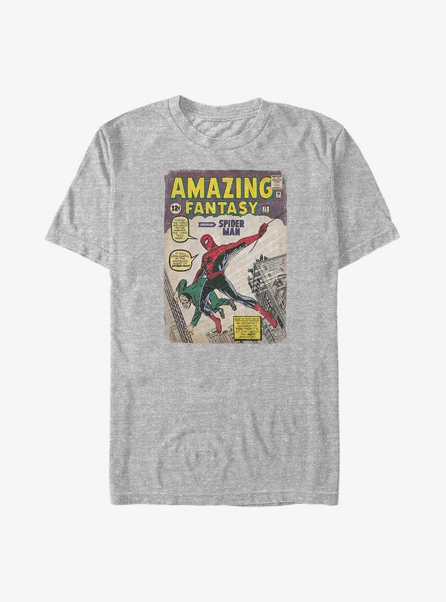 Marvel Spider-Man Spidey Comic Cover Big & Tall T-Shirt Product Image