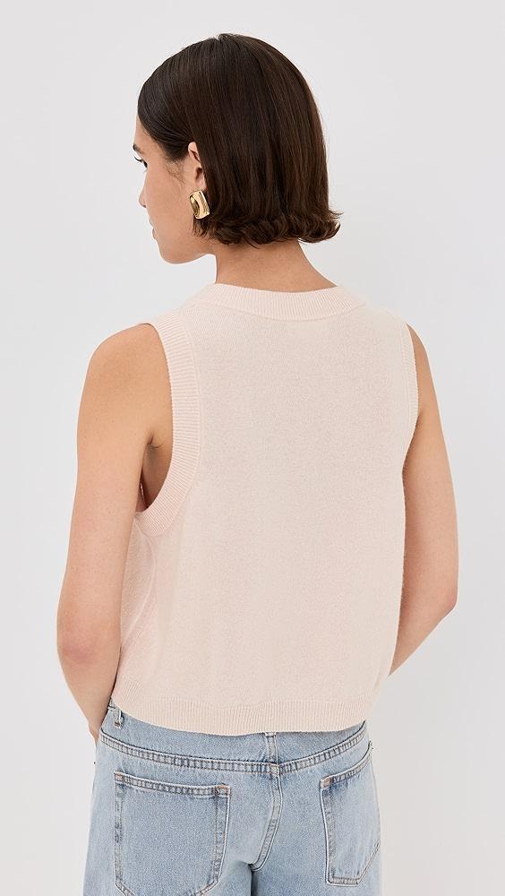 Sablyn Sterling Cropped V Neck Boxy Tank | Shopbop Product Image