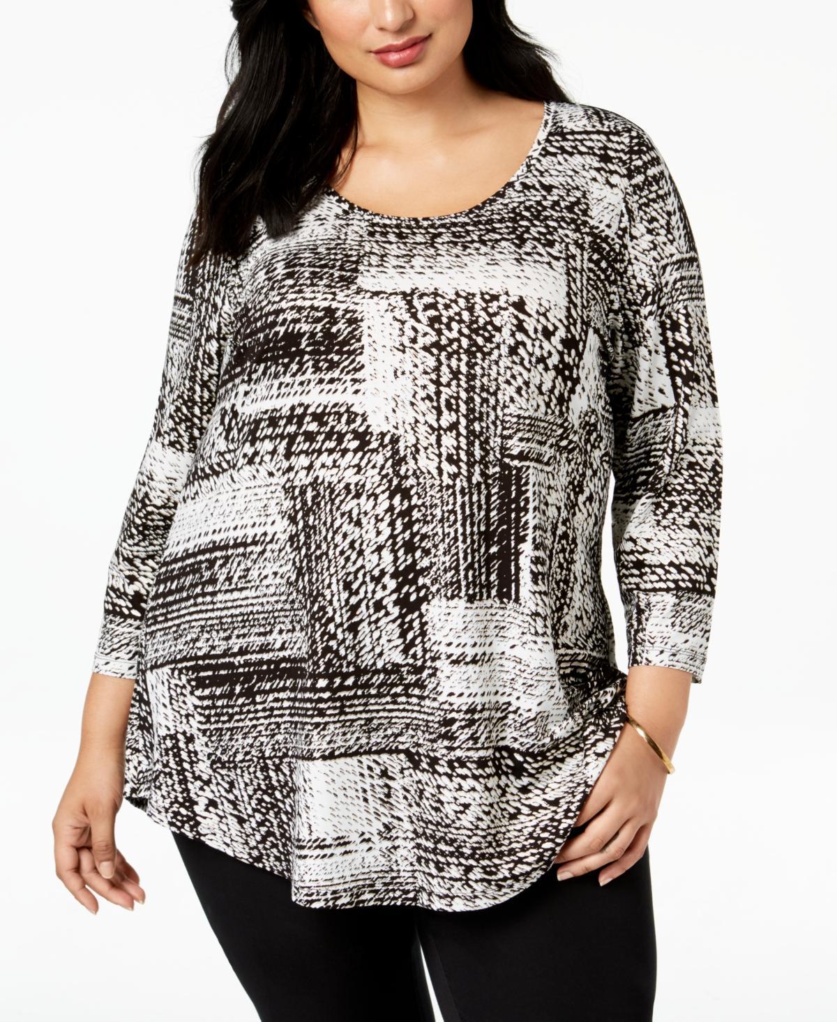 Jm Collection Plus Size Printed Top, Created for Macys product image