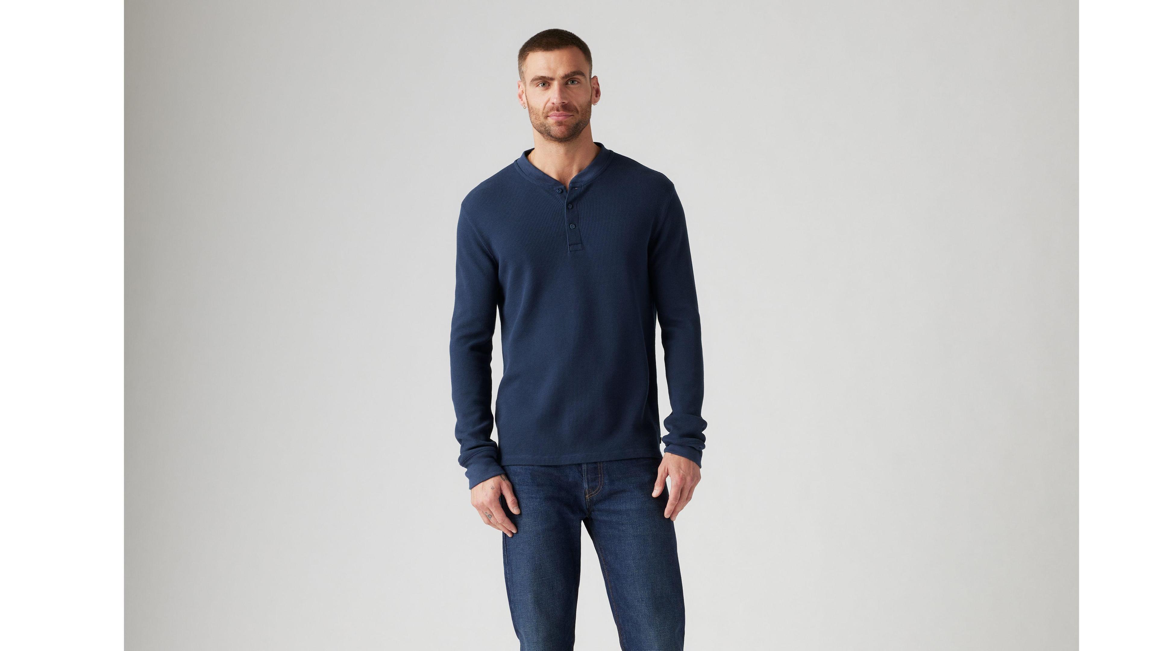 Long Sleeve Thermal Henley Product Image