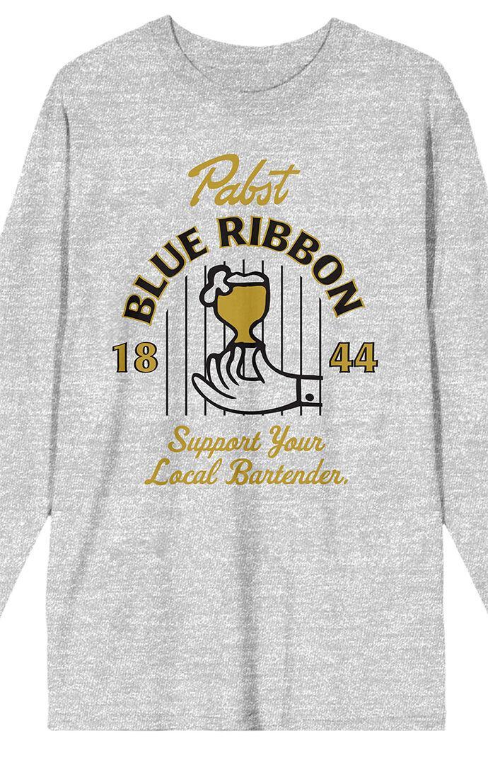 Men's Pabst Blue Ribbon 1844 Long Sleeve T-Shirt Product Image