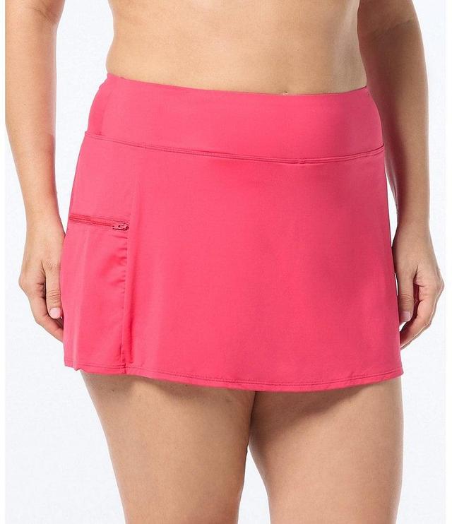 Beach House Plus Size Paloma Beach Solids Emma Swim Skort Product Image