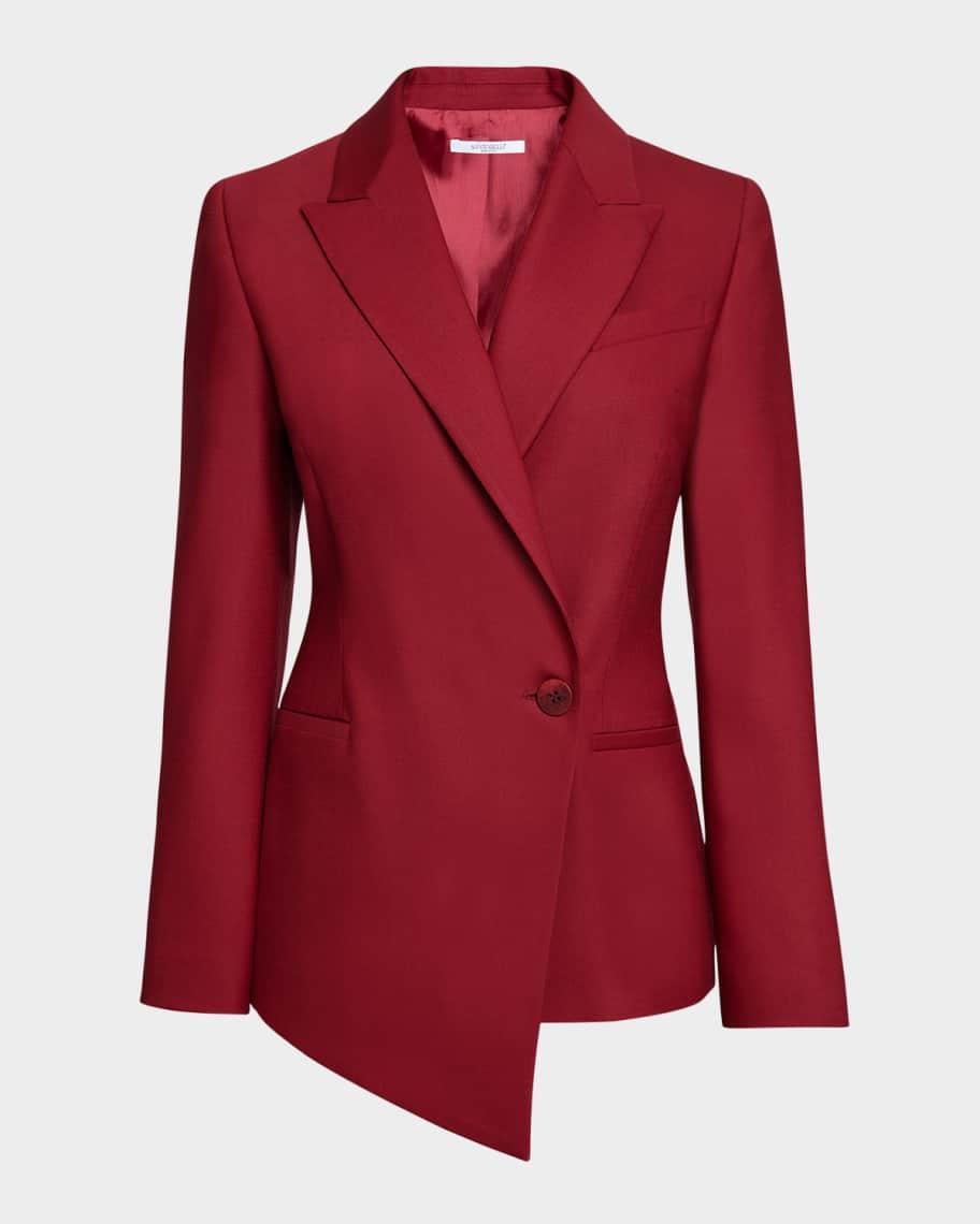 Single-Button Asymmetric Blazer Product Image