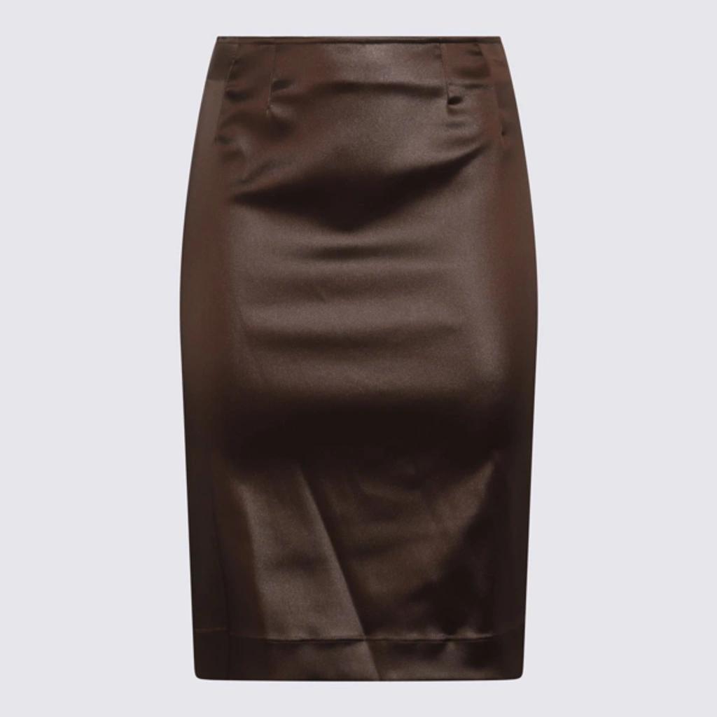 Midi Skirt In Marrón Product Image