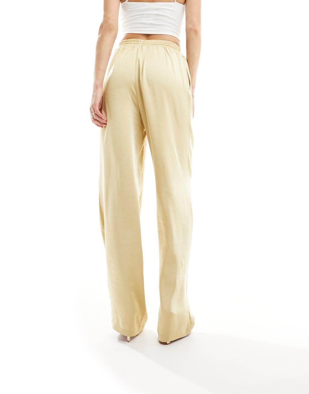 Flounce London Tall satin wide leg pants Product Image