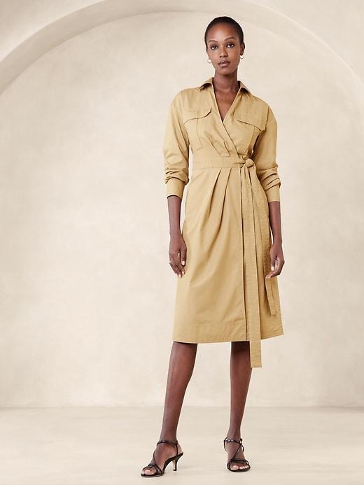 Poplin Midi Shirtdress Product Image