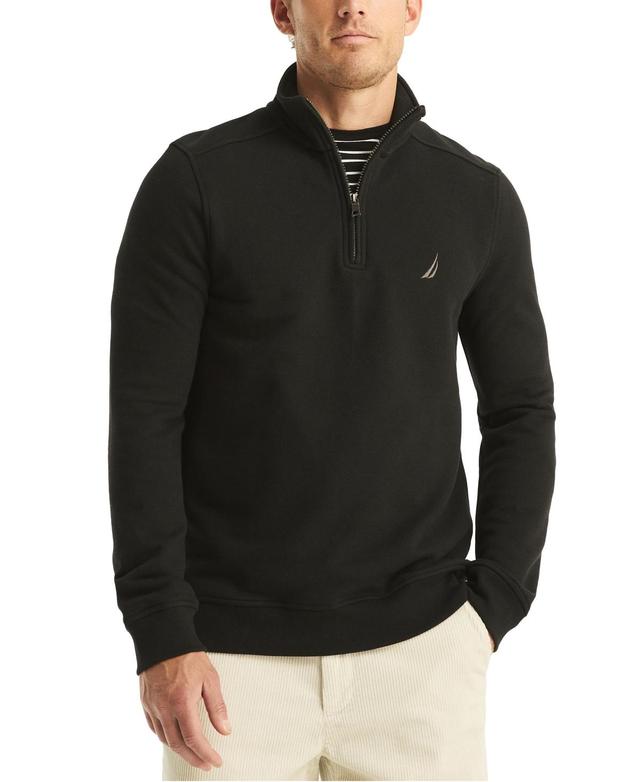 Nautica Mens Fleece Quarter-Zip Sweatshirt Product Image