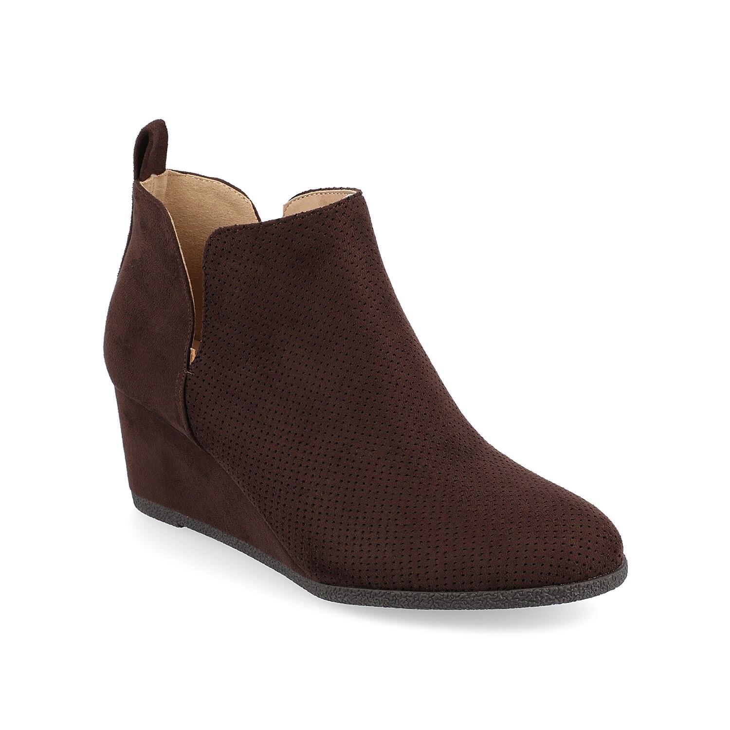 Journee Collection Mylee Womens Ankle Boots Brown Product Image