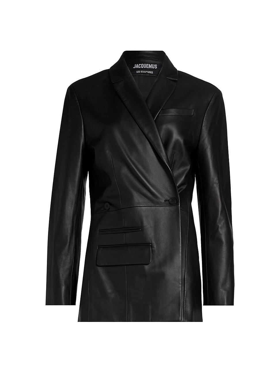 Womens La Veste Tibau Cuir Leather Jacket Product Image