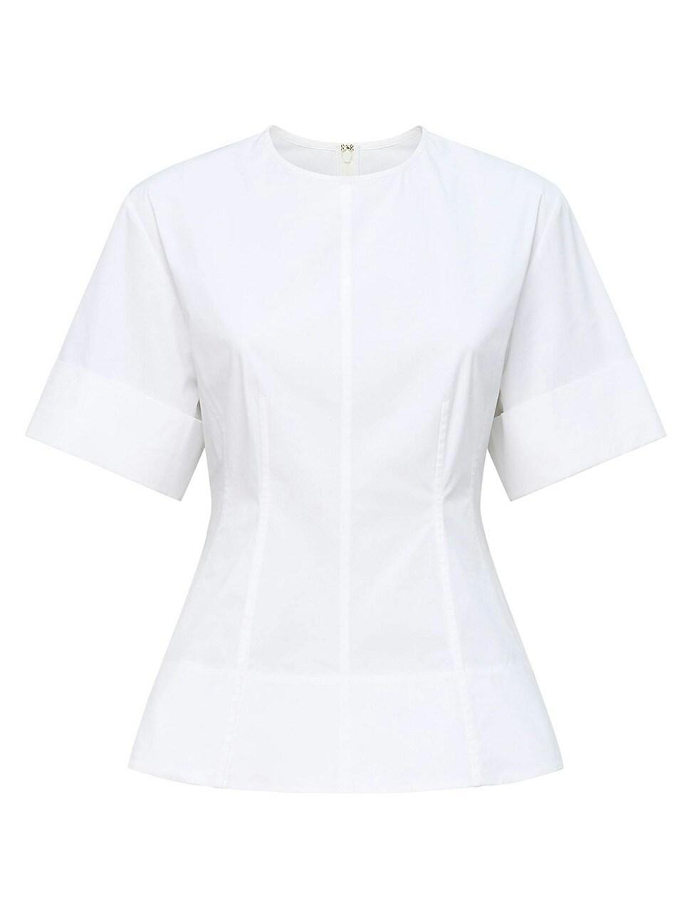 Womens Clare Crewneck Short Sleeve Fit and Flare Top Product Image