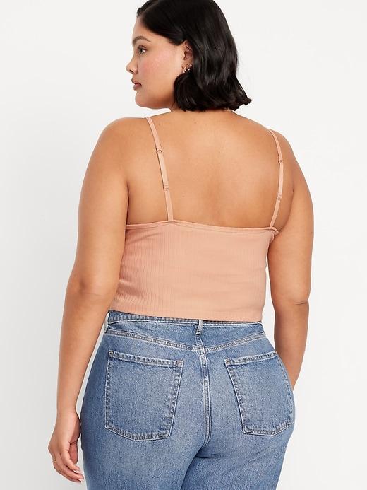 Fitted Ultra-Crop Ribbed Cami Product Image