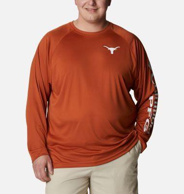 Columbia Men's Collegiate PFG Terminal Tackle Long Sleeve Shirt - Big - Texas- Product Image