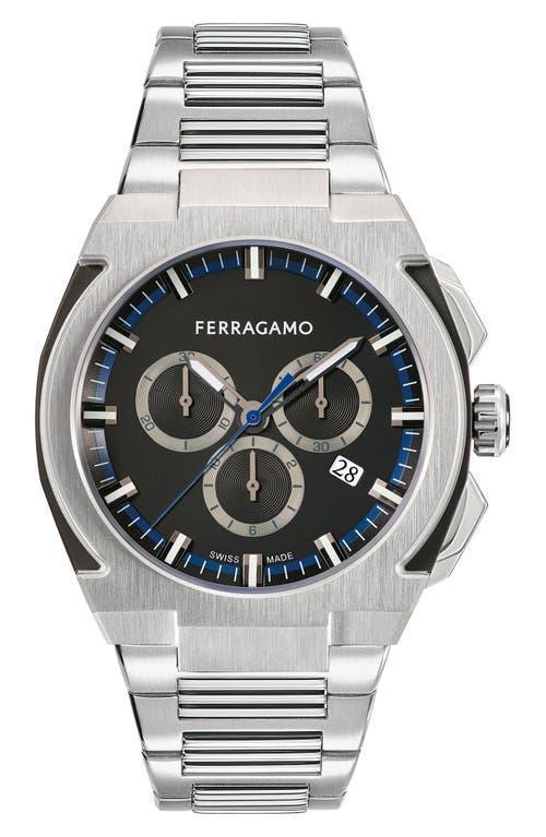 FERRAGAMO Supreme Chronograph Bracelet Watch, 43mm Product Image