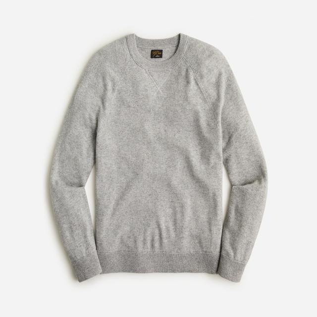 Cashmere raglan-sleeve crewneck sweatshirt Product Image