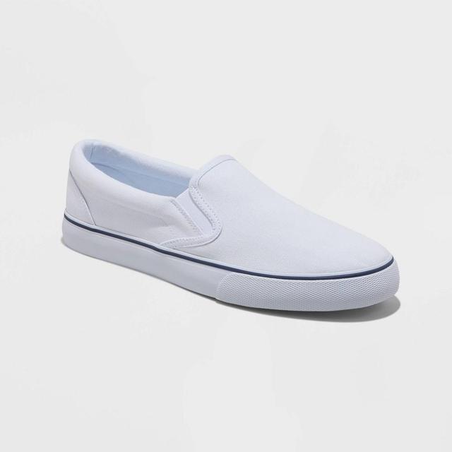 Mens Phillip Twin Gore Sneakers - Goodfellow & Co White 10 Product Image