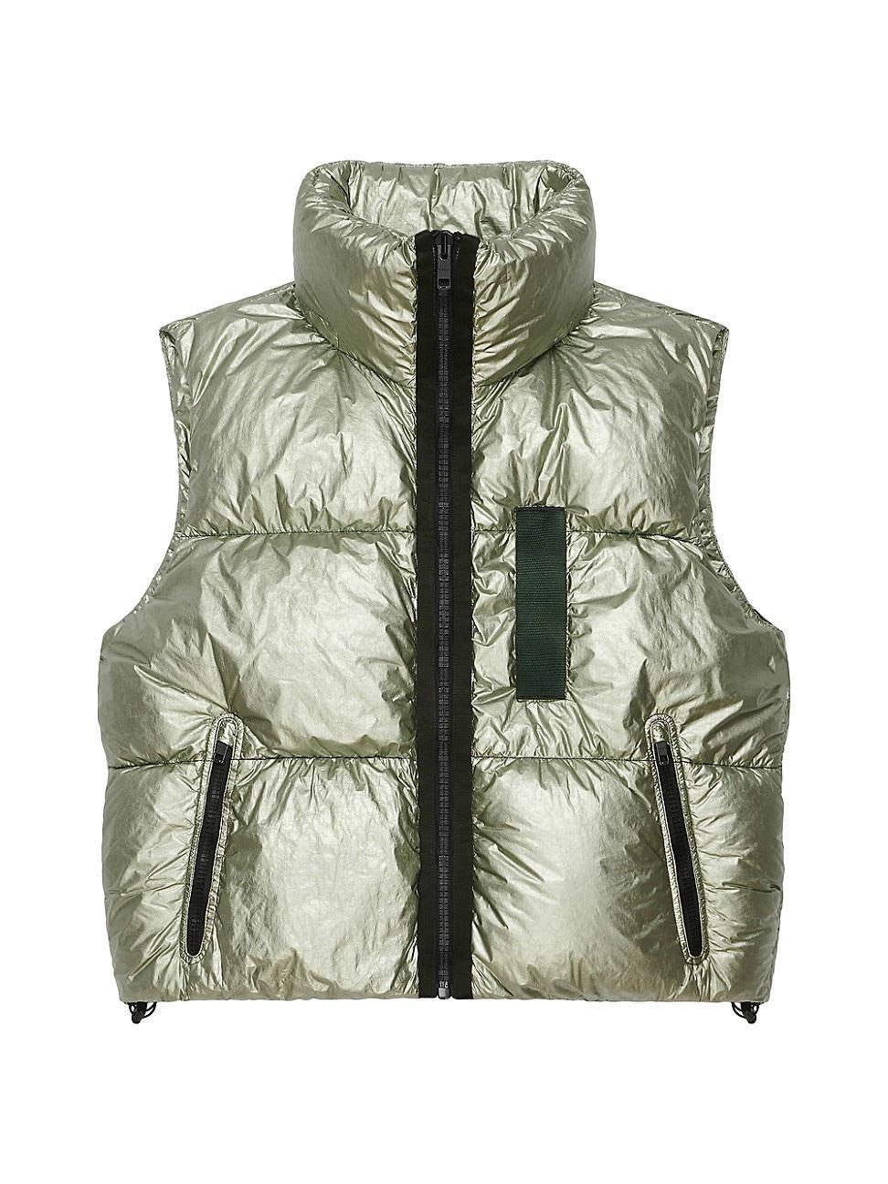 Mens Laminated Sleeveless Puffer Vest product image