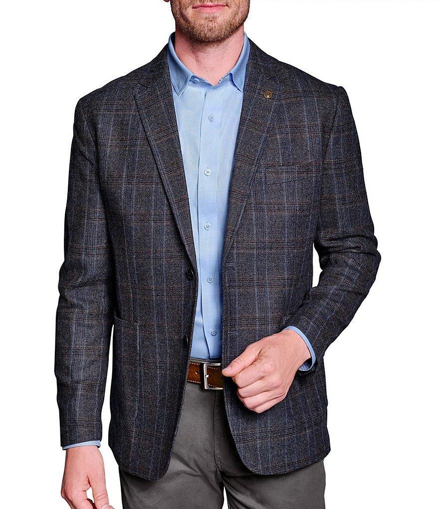 Johnston & Murphy Deconstructed Wool Plaid Blazer Product Image