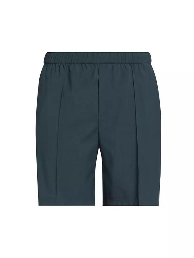 Pintucked Wool-Blend Shorts Product Image