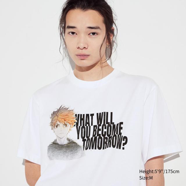 Mens Haikyu!! Ut (Short-Sleeve Graphic T-Shirt) White Small UNIQLO US Product Image