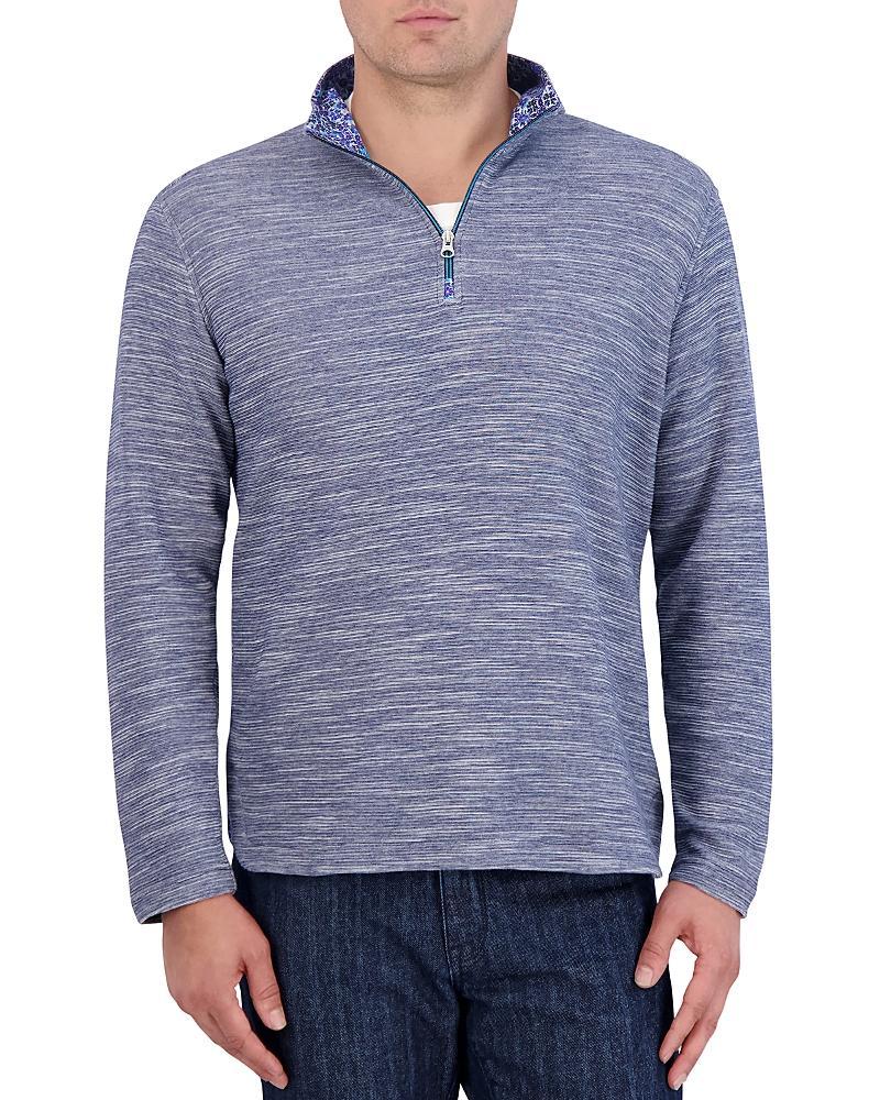 Robert Graham Ledson Space Dye Quarter Zip Top Product Image