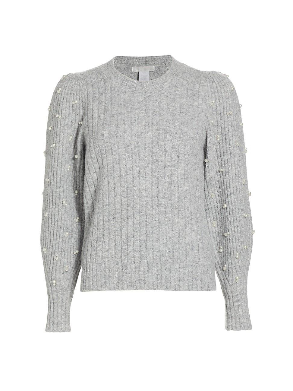 Womens Faux Pearl Sweater product image