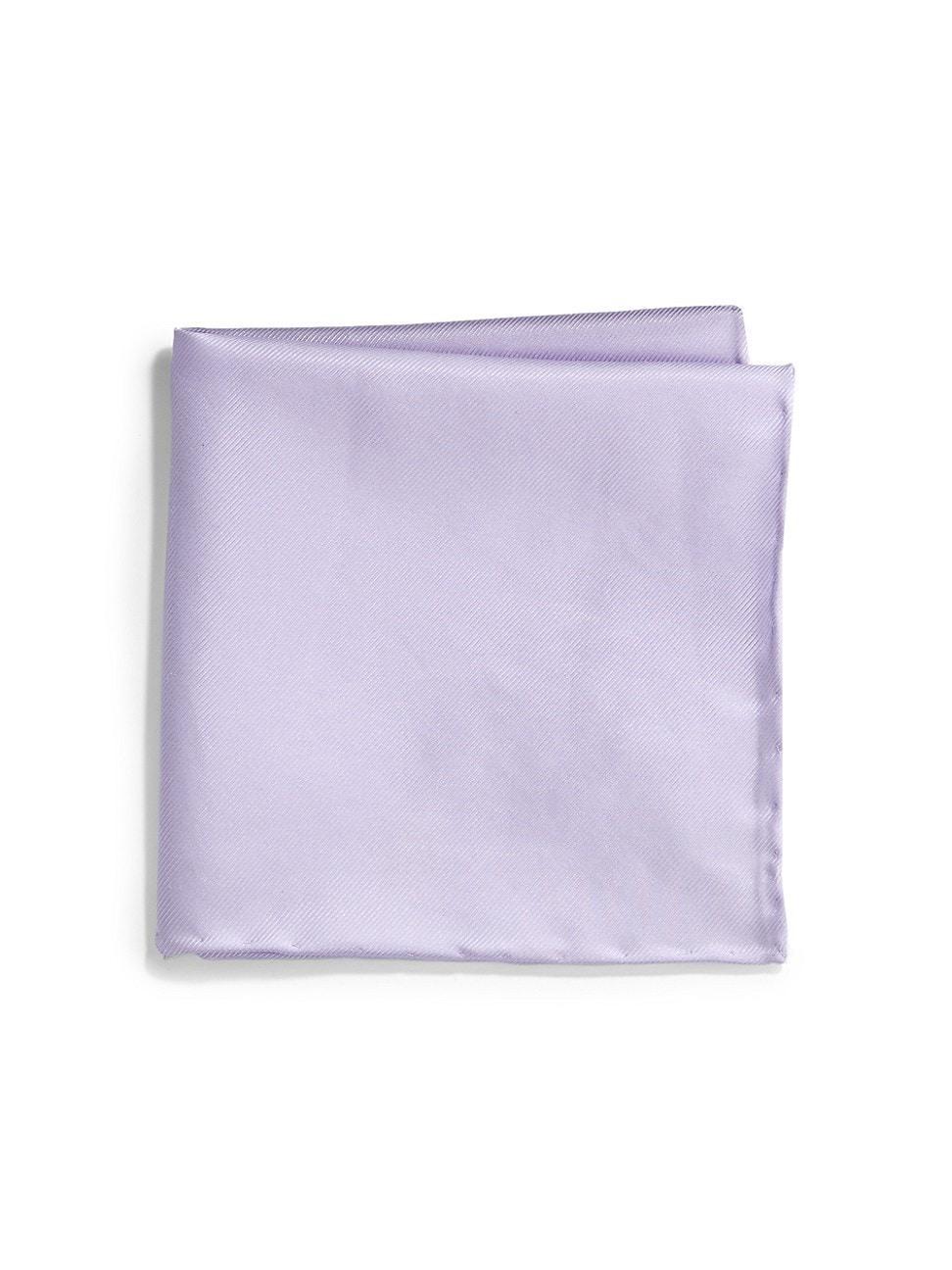 Saks Fifth Avenue Mens Twill Silk Pocket Square - Light Pink Product Image