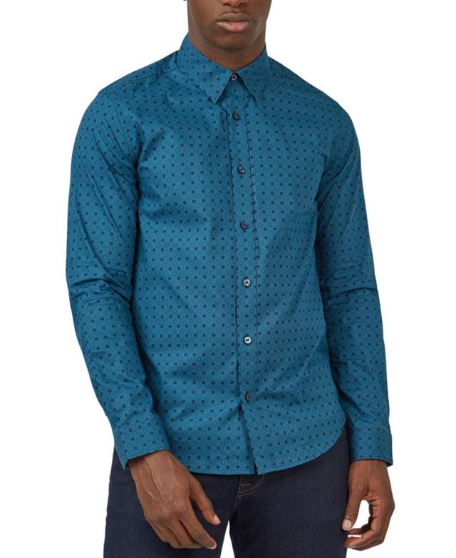 Ben Sherman Print Cotton Button-Up Shirt Product Image