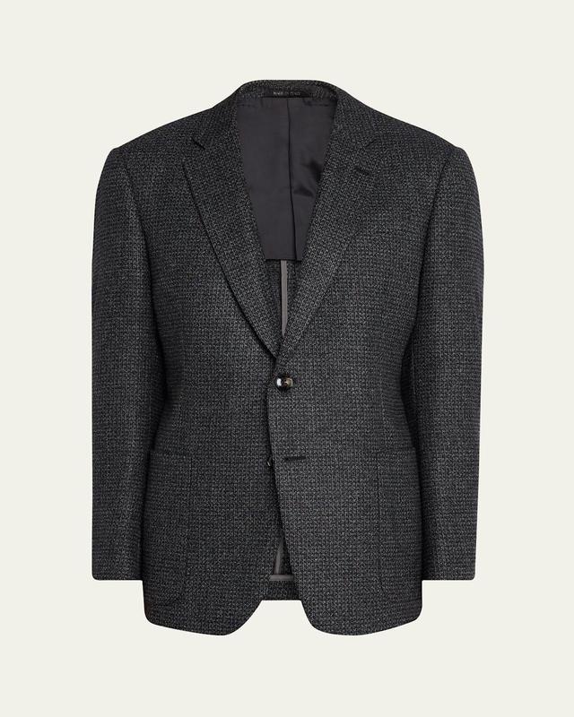 Mens Melange Patch-Pocket Sport Coat Product Image