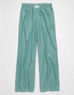 AE Striped Wide-Leg PJ Pant Product Image