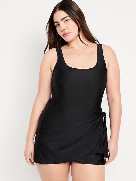 Side-Tie Swim Dress Product Image