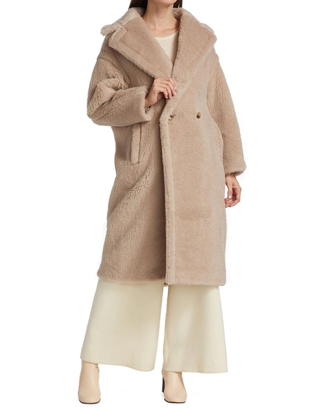 MAX MARA Teddy Bear Icon Coat In Beige Product Image