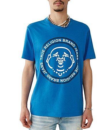 True Religion Short Sleeve Buddha Face Design Graphic T Product Image