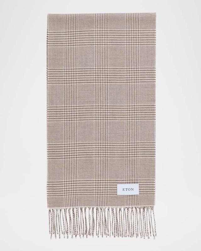 Men's Reversible Plaid Cashmere Scarf Product Image