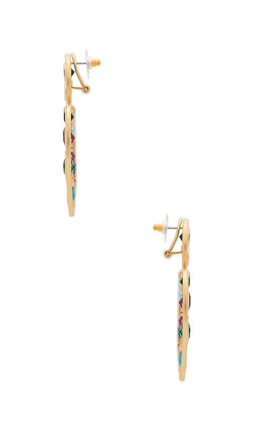 Lele Sadoughi Rainbow Pop Crystal Heart Drop Earrings at Nordstrom Product Image