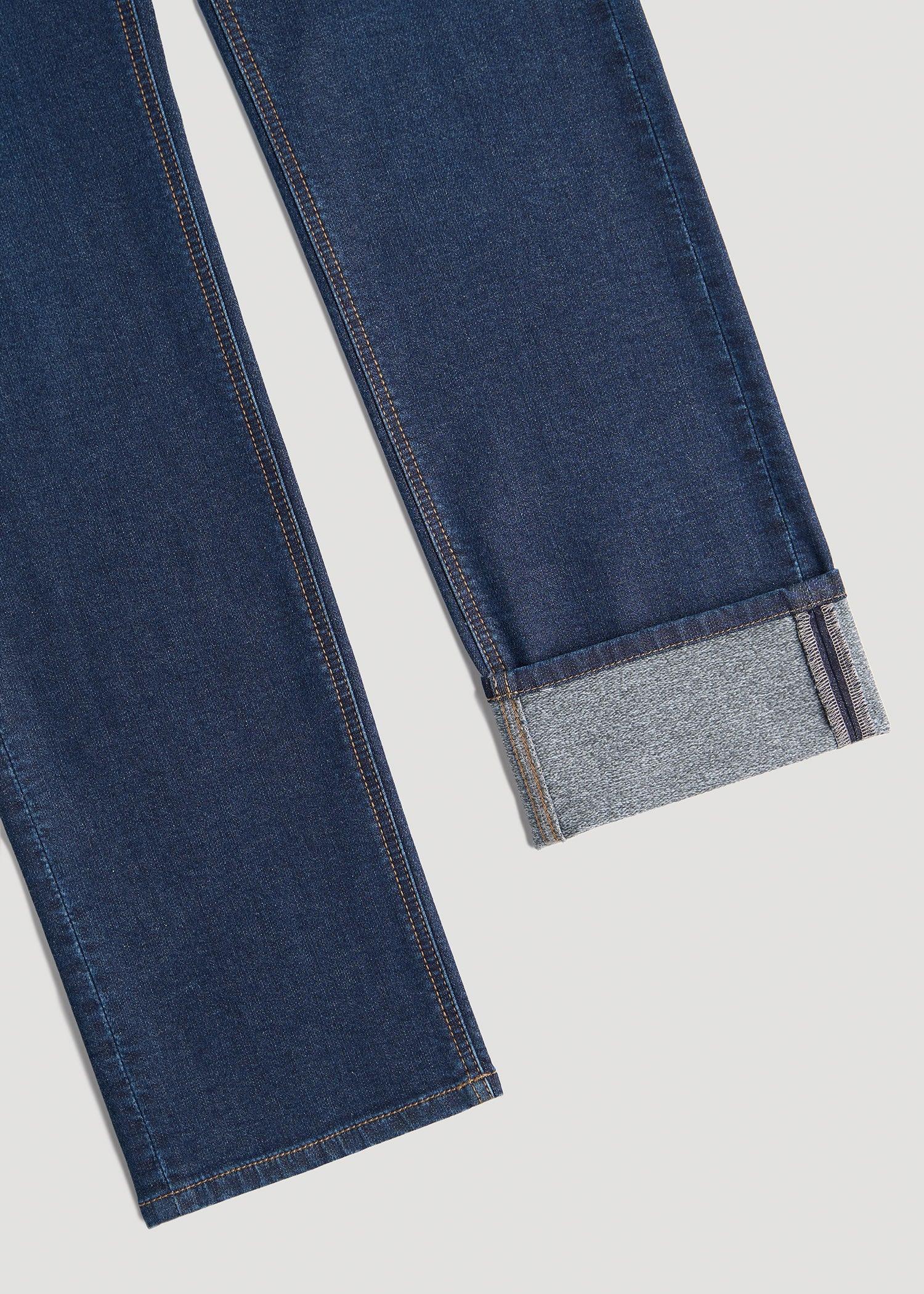 Dylan SLIM-FIT Fleeced Jeans for Tall Men in Colorado Blue Wash Male Product Image