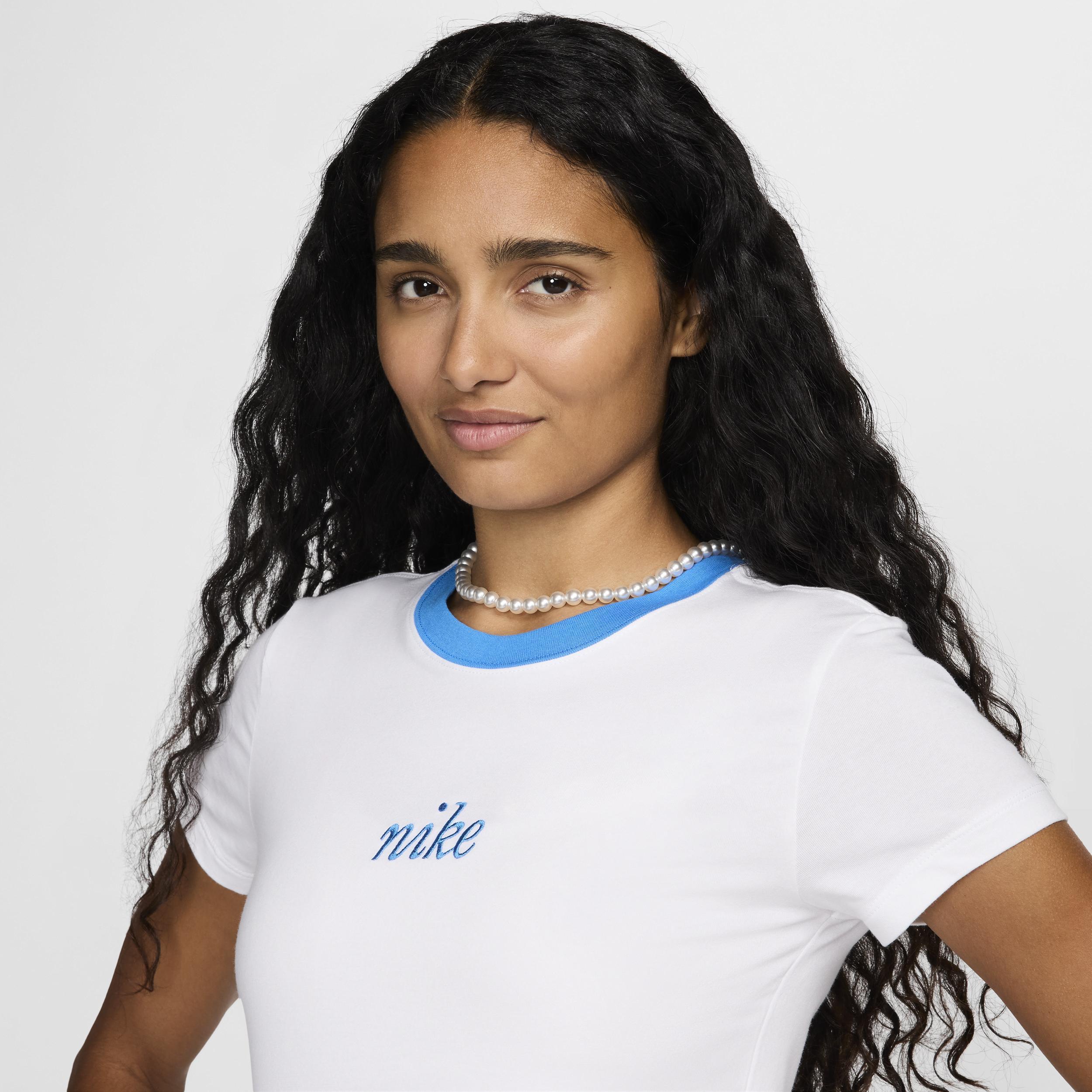 Nike Sportswear Chill Knit Women's Slim Cropped Tee Product Image