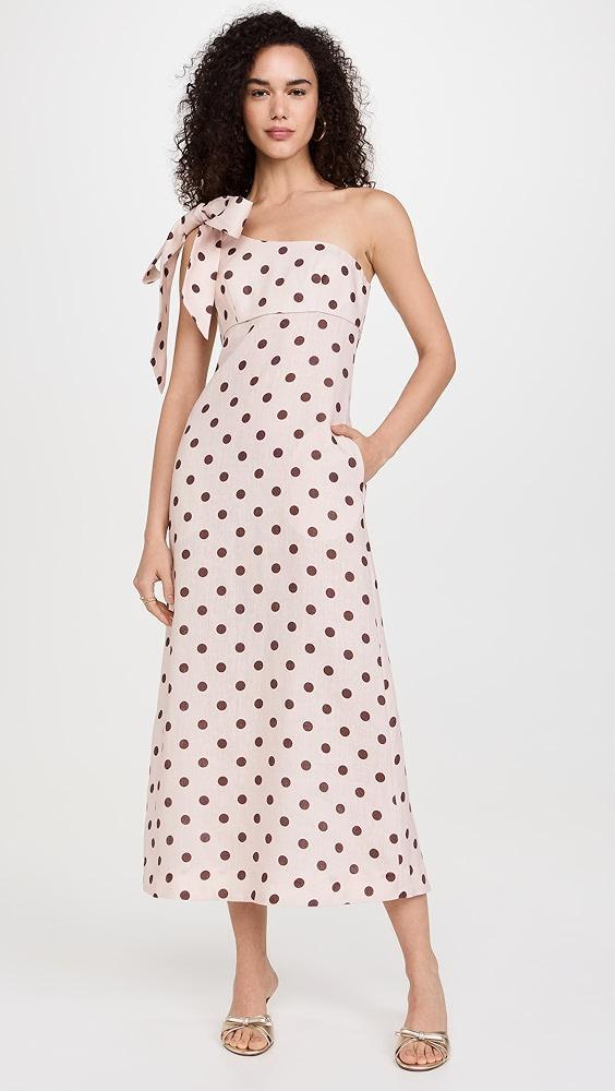 Zimmermann Acacia One Shoulder Midi Dress | Shopbop Product Image